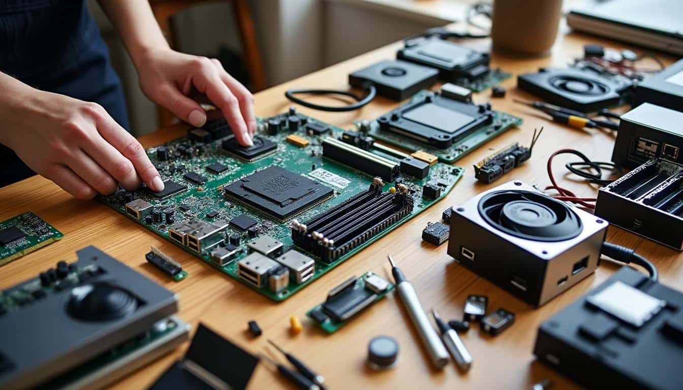 Illustration: Les éléments principaux du matériel informatique à connaître