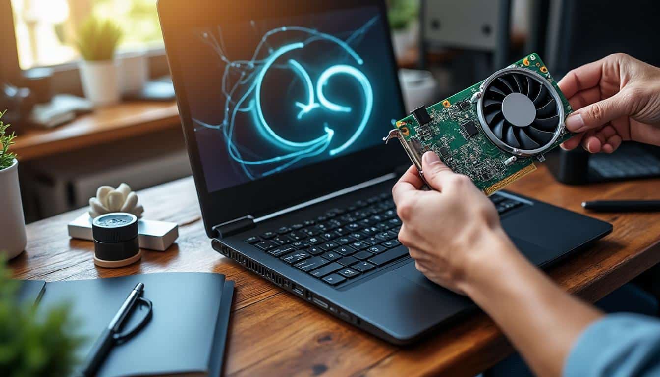Illustration: Définition et rôle de la carte graphique pour PC portable