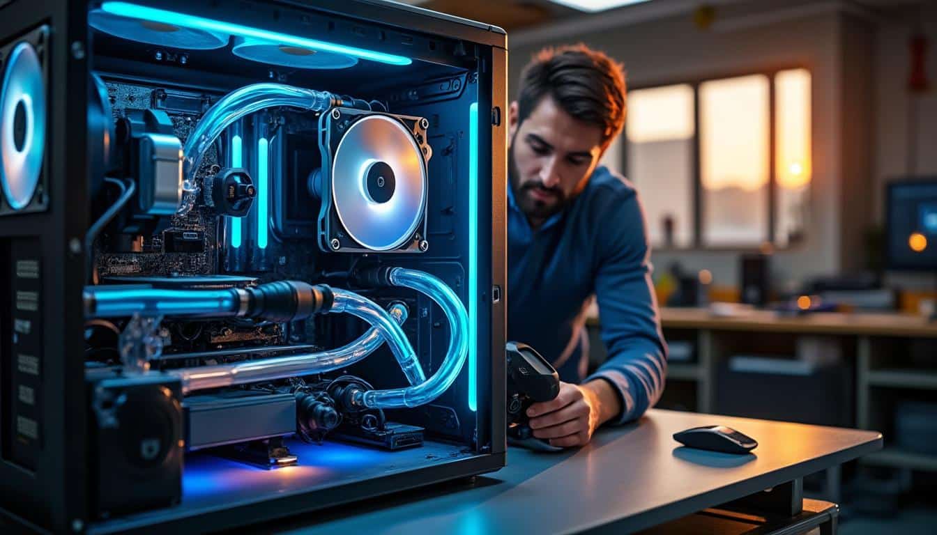 Illustration: Définition et principe du refroidissement liquide pour PC