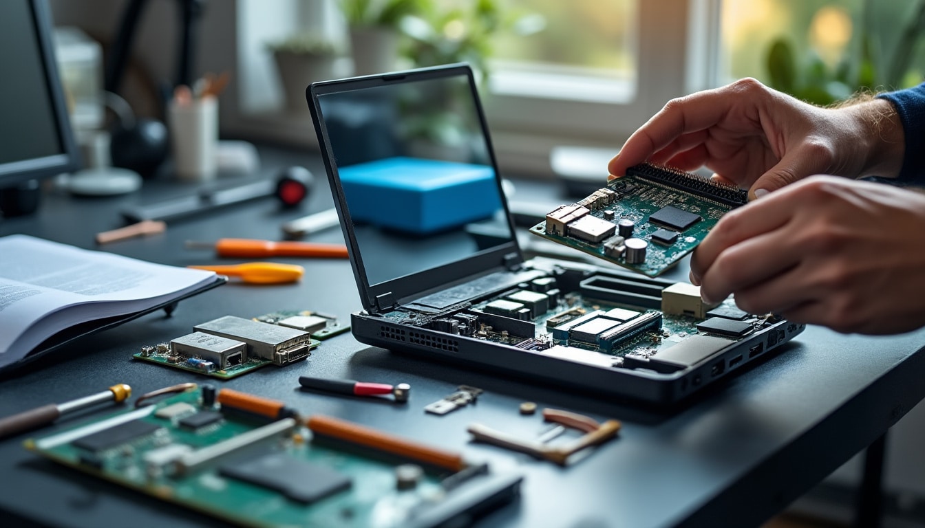 Illustration: Définition et rôle de la carte graphique dans un PC portable