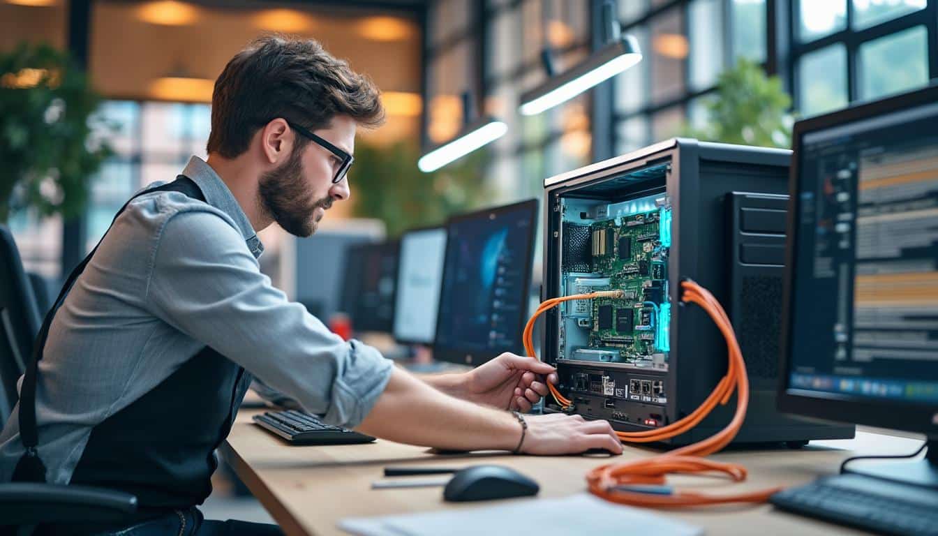 Illustration: Comprendre le rôle fondamental de la carte réseau dans un ordinateur