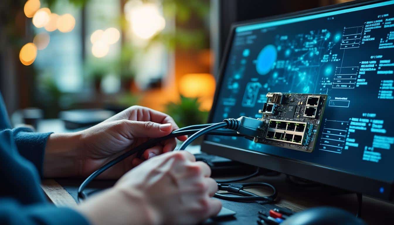 Illustration: Comprendre le rôle clé d’une interface réseau dans un ordinateur